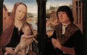 unknow artist Diptych with a Man at Prayer before the Virgin and Child oil painting picture wholesale